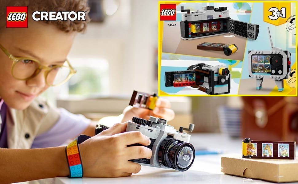 SALE! LEGO Creator 3 in 1 Retro Camera Toy
Transforms from Toy Camera to Retro Video Camera to Retro TV Set
Click ---> HERE