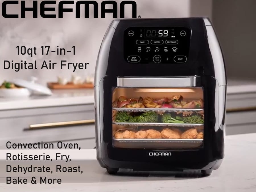 SALE! CHEFMAN 10qt 17-in-1 Digital Air Fryer Oven
Click ---> HERE