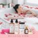 Spa Gifts for WomenοΌ10pcs Self Care Kit ROSE Scented with Facial Cleanser, Scrub Body Wash, Facial Clay Mask, Facial, Essential Oil, Birthday Gifts Skin Care Set, Mothers Day Gifts Ideas