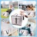 8 Pack Large Strong Moving Bags with Zippers & Carrying Handles - Water-Resistant - Heavy Duty Storage Tote for Space Saving, Fold Flat, Alternative to Moving Box (Semi-Transparent)