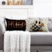 Halloween Lumbar Pillow Covers 12x20 inch Set of 2, Cute Ghost Trick or Treat Bat Spooktacular Decor Cushion Case for Home Couch Sofa Livingroom Bedroom