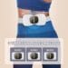 FERNIDA Cordless Heating Pad for Cramps Heated Back Massager Portable Heating Pad for Travel Home Office Rechargeable Menstrual Electric Heating Pad White