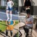 Plus Size Womens Thigh High Socks for Thick Thighs, Striped Over Knee Knit Leg Warmers, Extra Long High Stockings
