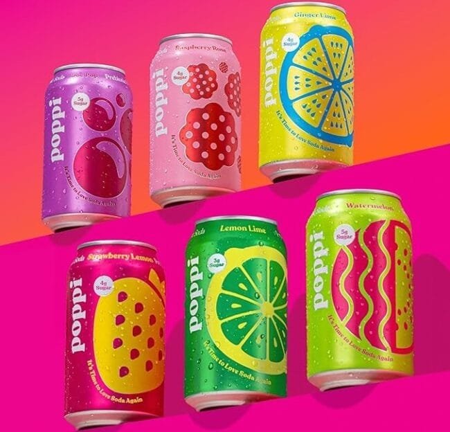 Buy One 12-pack of Poppi Soda, Get 50% off One