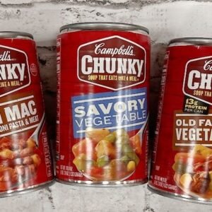 Chunky Soup varieties displayed as hearty winter meal options