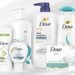 Dove body wash, deodorants, beauty bars, body scrubs, and personal care products featured in a promotional savings graphic.