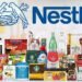 Assortment of Nestlé USA food and beverage products arranged together.