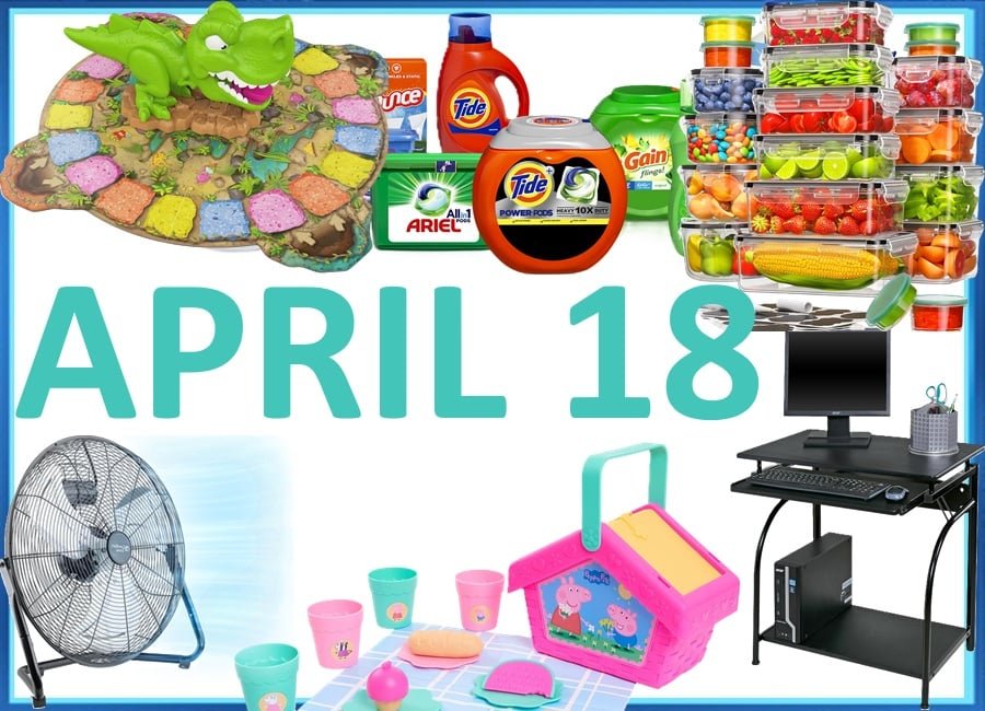PROMOTION! $15 off 4 Laundry Care + EXTRA Discounts!, SALE! Food Storage Containers Set with Lids, SALE! Comfort Zone 20″ High-Velocity Floor Fan, SALE! OneSpace Stanton Desk with Pullout Keyboard, SALE! Snack-O-Saurus Rex Interactive Board Game, SALE! Just Play Peppa Pig Let’s Have a Picnic Set