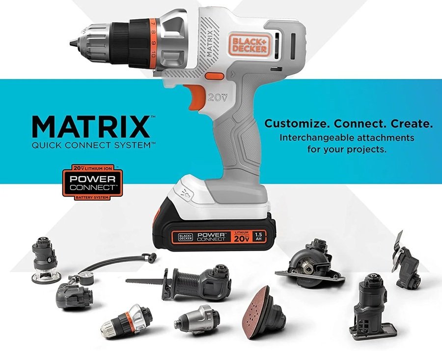 SALE! BLACK+DECKER 20V MAX Matrix Cordless Drill/Driver Kit
Click ---> HERE