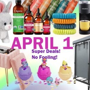 30% coupons on Cliganic Products, SALE! Keurig Barista Bar Bundle, SALE! DUMOS Vanity Stool with Faux Fur Seat & Storage, SALE! Extra Large Heavy Duty Rolling Laundry Hampers, SALE! Hatchimals Alive Easter Basket, SALE! Interactive Realistic Plush Bunny