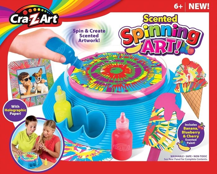 SALE! Cra-Z-Art Scented Spinning Art Machine
Squeeze drops of scented paint on the spinning wheel to create crazy patterns
Click ---> HERE
