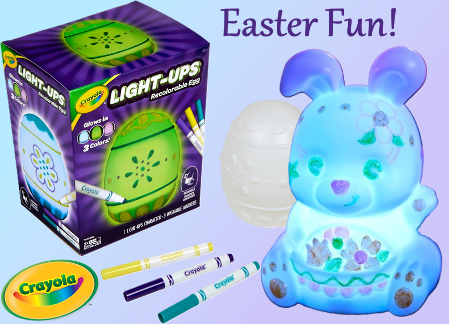 SALE! Crayola Recolorable Light Up Easter Kits
Select Egg or Bunny or both!
Click ---> HERE
