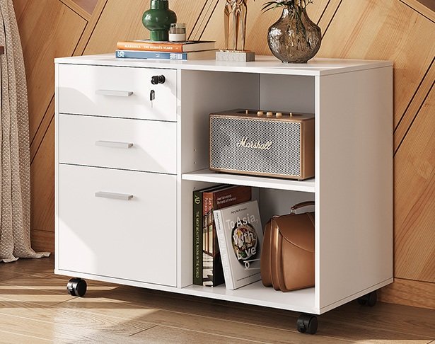 SALE! DEVAISE Mobile Wood File Cabinet with Lock
Printer Stand with 3-Drawers and Open Storage Shelves
White and Gray Oak are the best price
Click ---> HERE