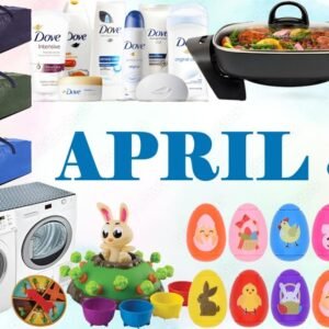 20% coupon on Dove Products, bella Electric Skillet & Frying Pan with Glass Lid, Washer and Dryer Top Protector Mat, Heavy Duty Extra Large Set of 6 Moving & Storage Bags, Jumping Jack Game by Goliath, Pack of 16 Easter Egg Fidget Spinners.