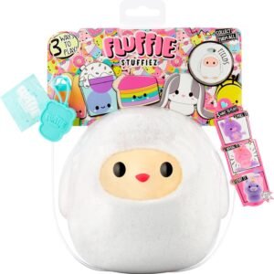 Fluffie Stuffiez Sheep Small Collectible Feature Plush - Surprise Reveal Unboxing Huggable Tactile Play Fidget DIY Ultra Soft Fluff