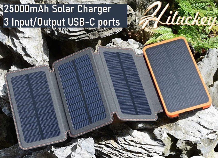 SALE! Hiluckey Solar Charger Portable Power Bank
4 Solar Panels, Compatible with Smartphones, Tablets and more!
Click ---> HERE