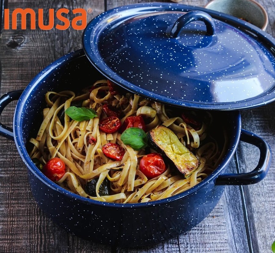 SALE! IMUSA 6-Quart Blue Speckled Enamel Stock Pot with Lid
Click ---> HERE