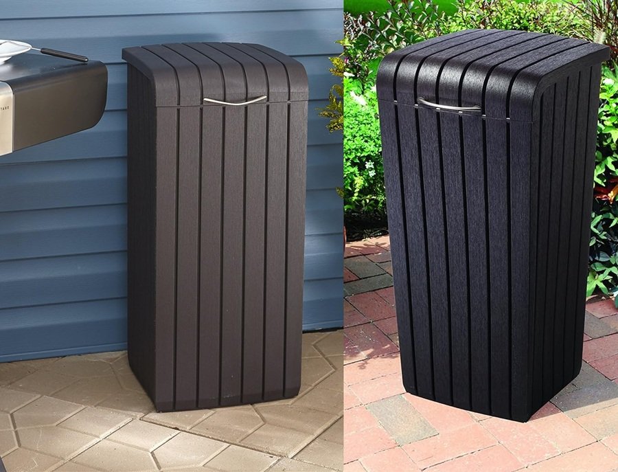 SALE! Keter Copenhagen Resin Large Trash Can with Lid for Patio and Outdoor
32 Gallon, 15" x 15" x 33.3", Uses 30-39 gallon trash bags
Click ---> HERE