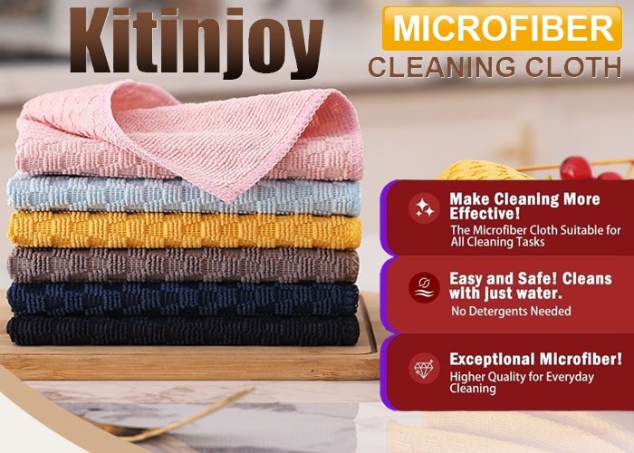 SALE! Kitinjoy Microfiber Cleaning Cloths Clip the big coupon 24 Pack, 12"x12" Click ---> HERE