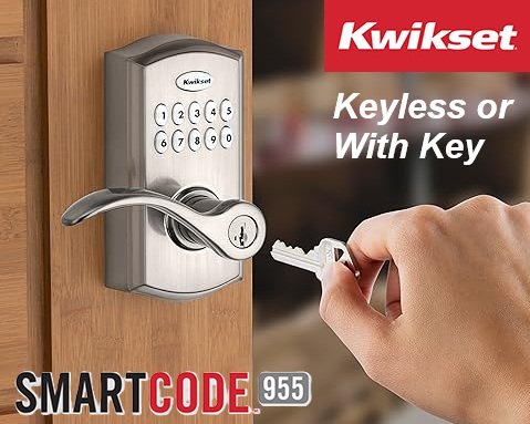 SALE! Kwikset SmartCode 10-Button Door Lever Electronic Lever Featuring Convenient Keyless Entry with 3-Year Battery Life. It can be overridden with a key Click ---> HERE