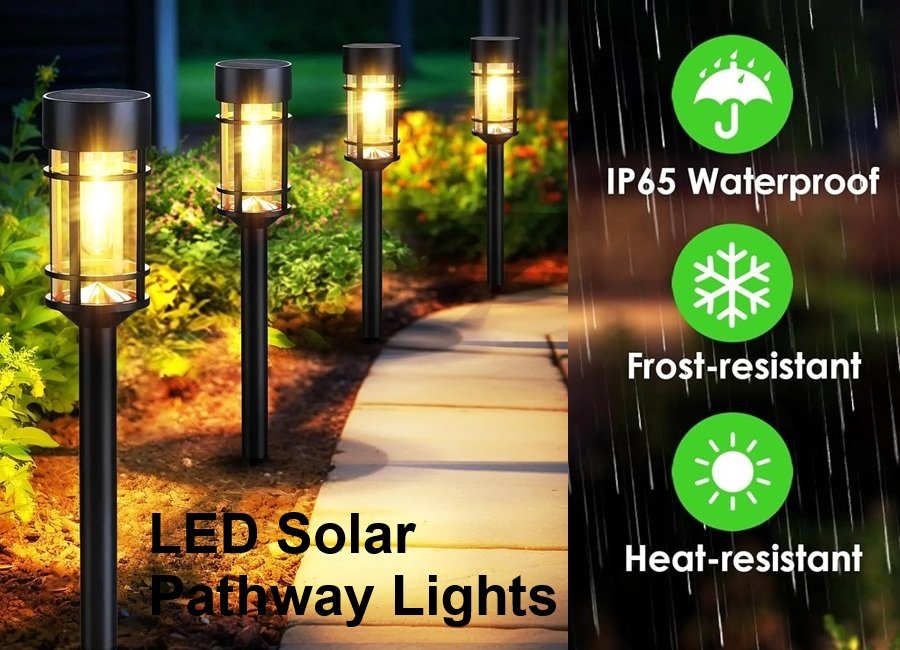 SALE! 8 Pack LED Solar Pathway Lights
Steel Poles, Polypropylene Casings and Glass Panels
Click ---> HERE