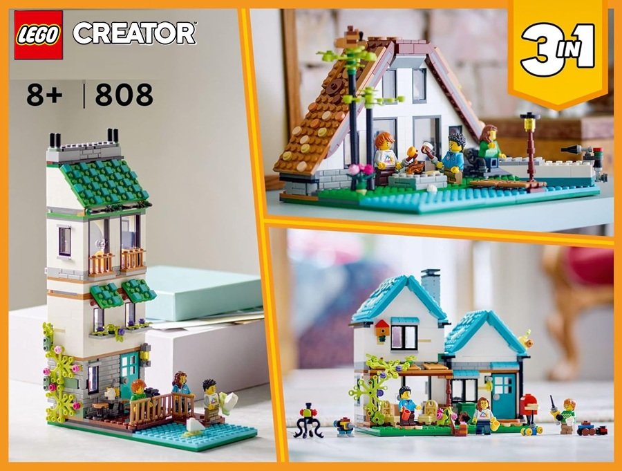 SALE! LEGO Creator 3 in 1 Cozy House
Rebuild into 3 Different Houses. Includes Family Minifigures and Accessories
Click ---> HERE