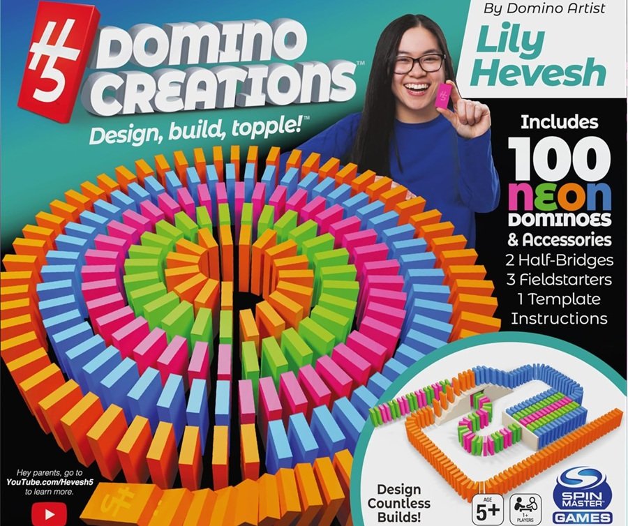 SALE! Lily Hevesh Domino Creations Building & Game Set 100-Piece Dominoes Set by Spin Master Games Select Neon or Classic Colors Click ---> HERE