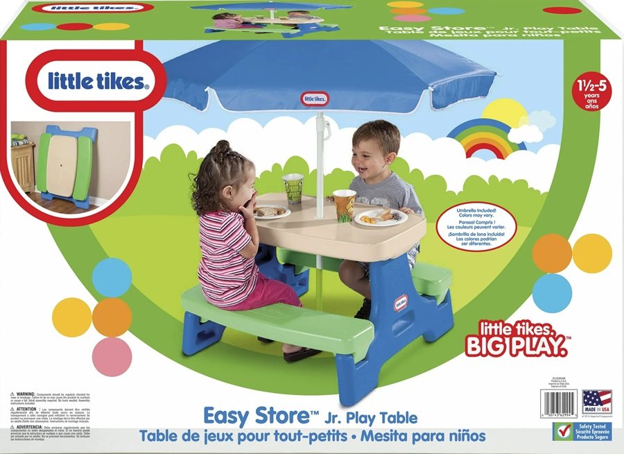 SALE! Little Tikes Picnic Table with Umbrella
Seats up to 4 children, No tools are required to set it up or take it down, Stylish umbrella provides UV protection
Click ---> HERE