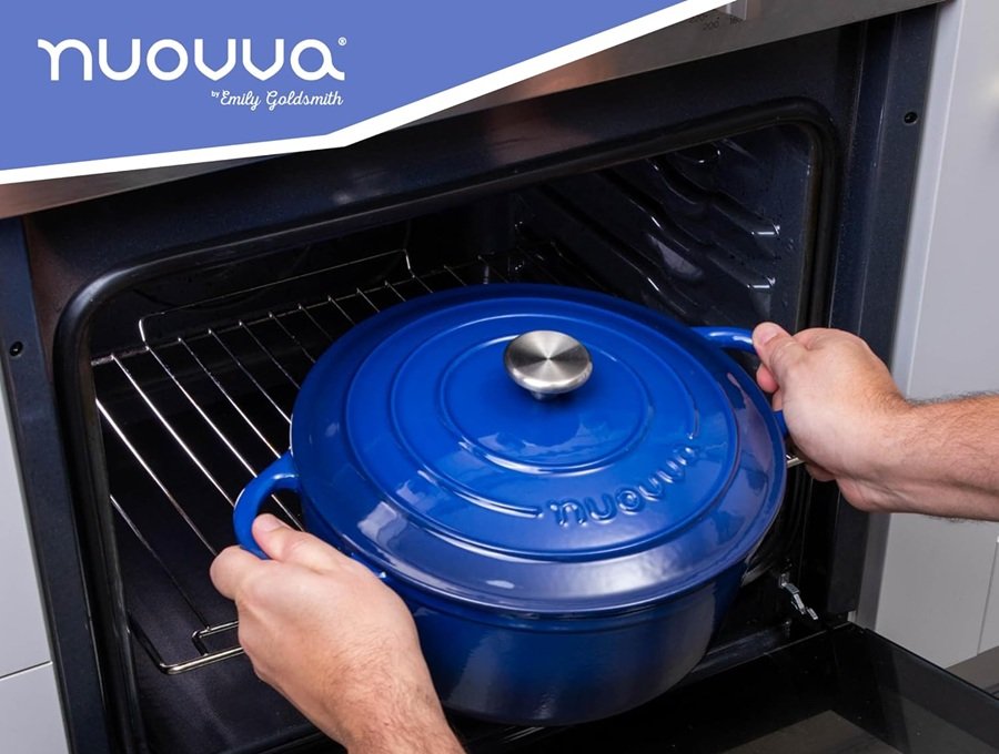 SALE! Nuovva 6.4-Qt Enamelled Cast Iron Dutch Oven
Clip the giant coupon
Non-Stick Casserole Pot with Lid, Oven Safe up to 500° F
Click ---> HERE