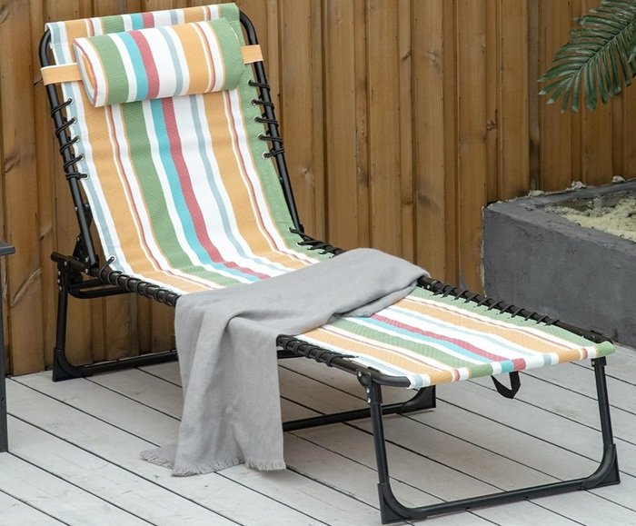 SALE! Outsunny Folding Chaise Lounge Chairs
Several color Options in 1- and 2-packs
4-Position Reclining Back, Breathable Mesh Seat
Click ---> HERE