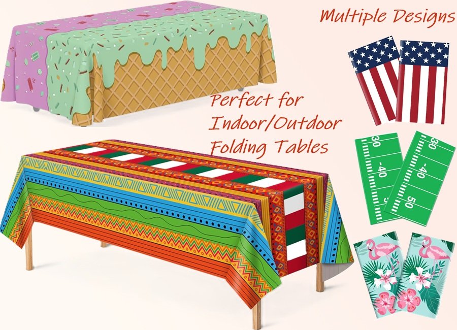 SALE! Party Tablecloths for Folding Tables
2-packs of 52" x 87" rectangular table cloths, lots of designs.
Click ---> HEREAlso check out several 2025 Graduation options.