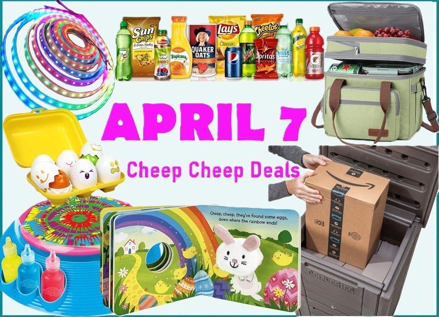 Save $5 when you spend $20 on Pepsico Products, Double Decker Lunch & Cooler Bag, Step2 Package Delivery Box, LED 32ft Strip Lights, 50% off Hanes Women’s Apparel, Cra-Z-Art Scented Spinning Art Machine, TOMY Toomies Hide & Squeak Easter Eggs, Buy One Get 50% off One on a selection of Kids Books & More