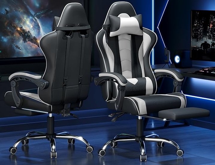 SALE! Yaheetech Adjustable Gaming Chair
With Massage Lumbar Support and Footrest, Swivel Seat and Headrest
Click ---> HERE