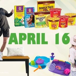 25% coupon on General Mills Products, SALE! BLACK+DECKER PowerCrush Countertop Blender, SALE! DYSHAYEN Insulated Leak Proof Backpack Coolers, SALE! Boraam Rubberwood Shaker Bench, SALE! Franklin Sports Outdoor Portable Pickleball Court, SALE! Kinetic Sand SquishMotion Playset