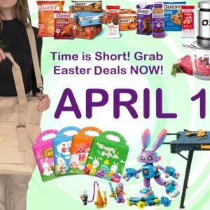 20% coupon on Quest Products, SALE! Kitchen in the Box Meat Grinder & Food Chopper, SALE! adidas All Me Tote Bag, SALE! BLACK+DECKER Folding Workbench, SALE! LEGO DREAMZzz Izzie and Bunchurro The Gaming Bunny, SALE! Reusable Easter Sticker Books