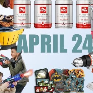 15% coupon on illy Coffee, SALE! Frigidaire 1/2 HP Corded Garbage Disposal, SALE! BLACK+DECKER 20V MAX Matrix Cordless Drill/Driver Kit, SALE! Lippert Odyssey Portable Charcoal Grill, SALE! Hyperburst Blasters 2 Player Pack, SALE! Spin Master Games DCeased: Gotham City Outbreak