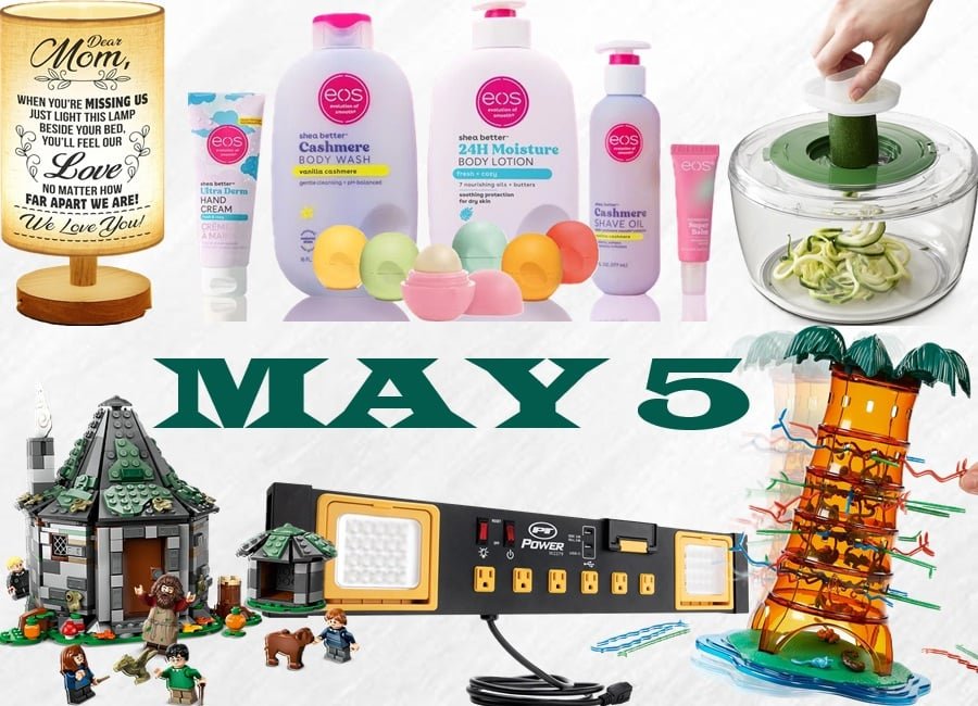 15% coupon on eos Products, SALE! Joseph Joseph Multi-Prep 4-Piece Salad Making Set, SALE! Performance Tool Commercial Grade Power Station, SALE! Mom Night Light Table Lamps, SALE! LEGO Harry Potter Hagrid’s Hut, SALE! Mattel Games Kerplunk Rockin’ Tree Party Game