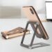 Adjustable Phone Stand - Ergonomic Tilt and Swivel Adjustment, Heavy-Duty Aluminum Metal Construction - Universally Compatible with iPhone, iPad, Mobile Phone