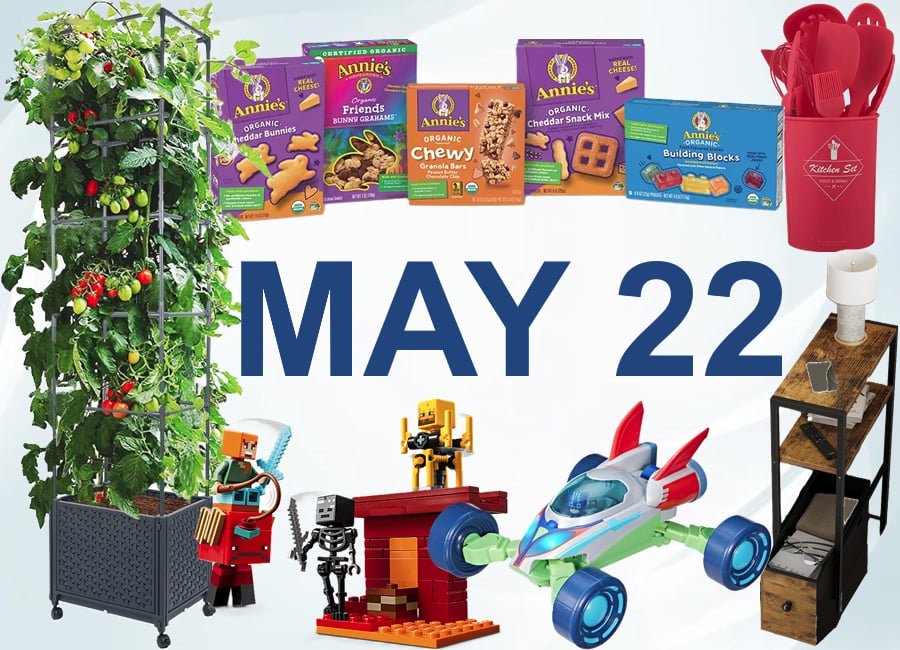 35% coupon on Annie’s Products, SALE! Silicone Cooking Utensils Sets, SALE! Skinny Side Tables with Slide Out Storage Drawers, SALE! Self Watering Planter Boxes with Trellis, SALE! LEGO Minecraft The Nether Lava, SALE! PJ Masks Power Heroes PJ Explorider