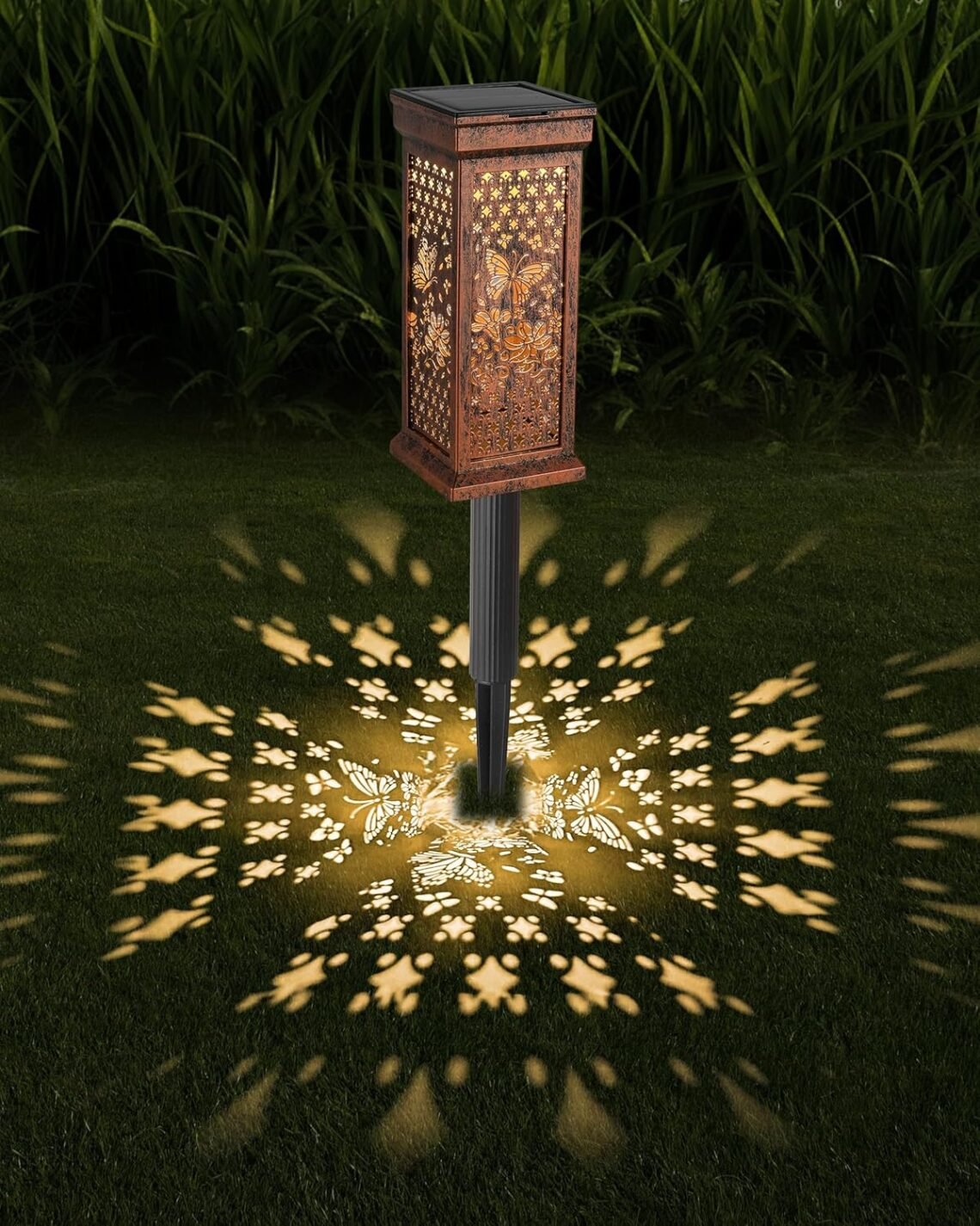 Butterfly Lantern - Solar Pathway Lights Outdoor Decorative Garden Stakes for Yard, Lawn, Walkway Patio - Christmas Gifts (Butterfly, 1)