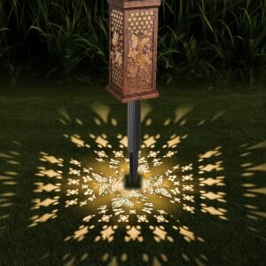 Butterfly Lantern - Solar Pathway Lights Outdoor Decorative Garden Stakes for Yard, Lawn, Walkway Patio - Christmas Gifts (Butterfly, 1)