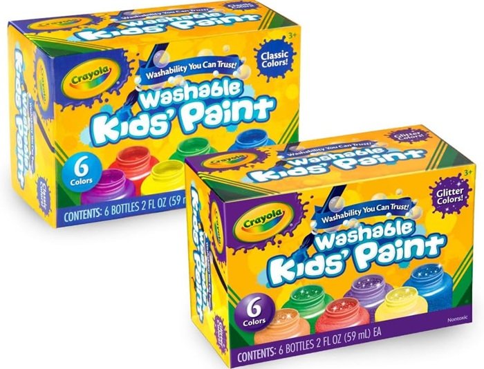 SALE! Crayola Washable Kids Paint Set
12 Jars of Classic and Glitter Paint
Click ---> HERE