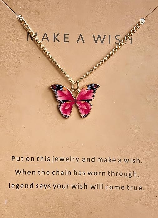 Cute Butterfly Pendant Necklace