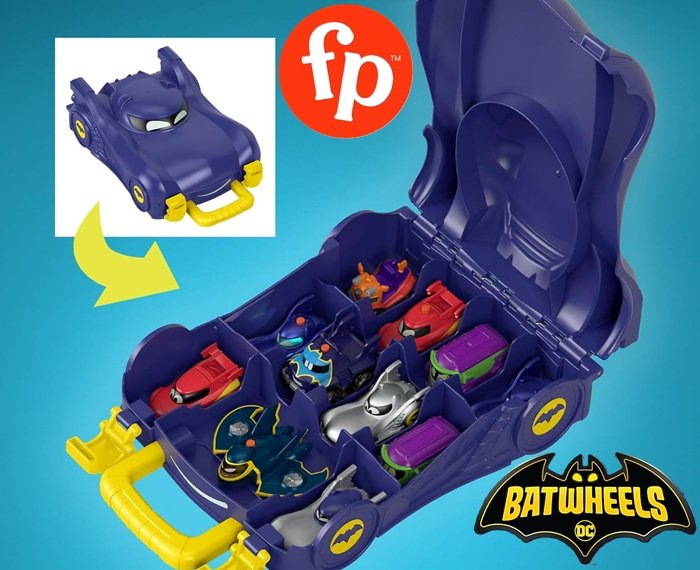 SALE! Fisher-Price DC Batwheels Batmobile Carrying Case
Come with one car. It holds 12 total
Click ---> HERE