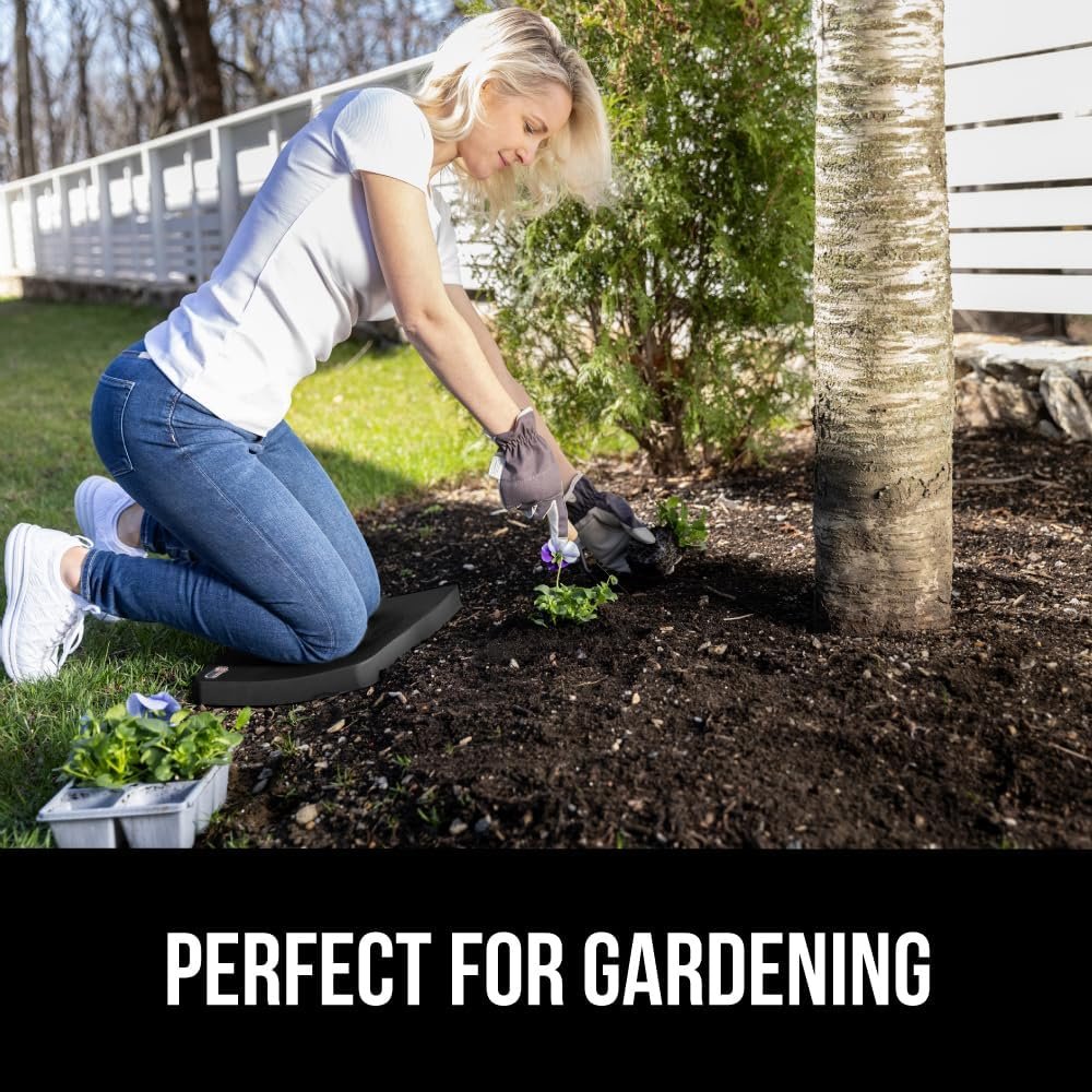 GORILLA GRIP Extra Thick Patent Pending Garden Kneeling Pad, Supportive Soft Foam Knee Cushioning for Gardening, Water Resistant Construction, Bathing Baby, Workout Supplies, Lightweight