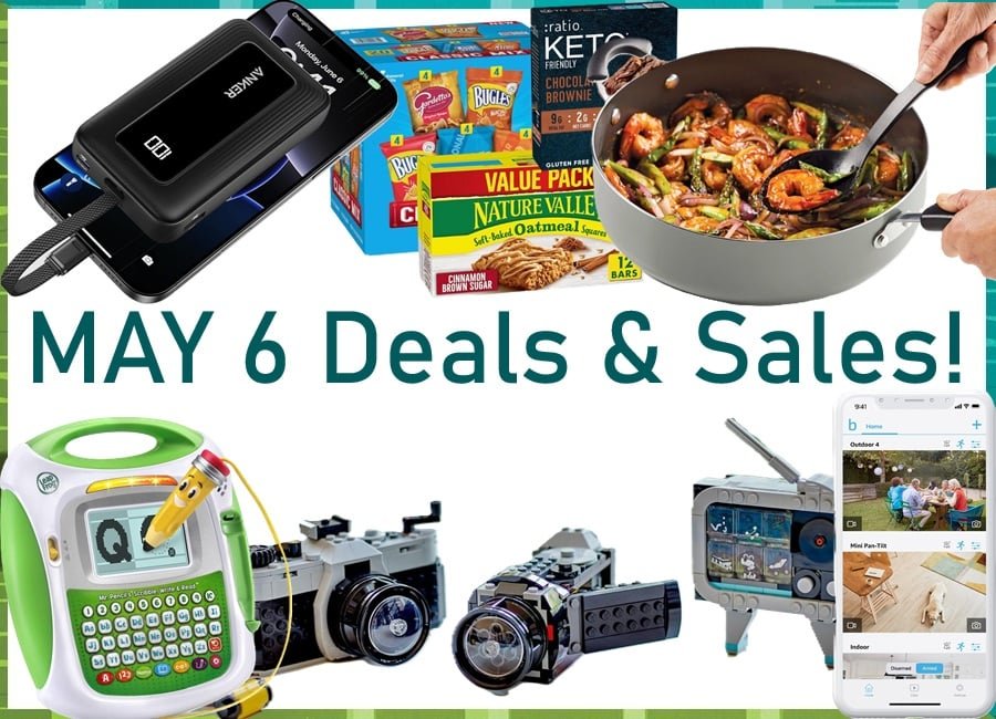 30% coupon on General Mills Snacks, SALE! Farberware 6 Quart Jumbo Cooker Pan, SALE! Blink Outdoor 4 Wireless Smart Security Camera, SALE! Anker 10,000mAh 30W Power Bank, SALE! LEGO Creator 3 in 1 Retro Camera Toy, SALE! LeapFrog Mr Pencil’s Scribble Write and Read