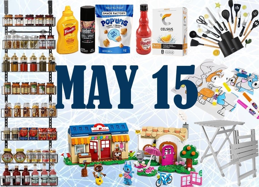 PROMOTION! Save $7 when you spend $25 on Grocery Essentials & Snacks, SALE! CAROTE Kitchen Utensils & Cutlery Set, SALE! Camco Indoor/Outdoor Folding Aluminum Side Table, SALE! Over the Door Hanging Pantry Organizer, SALE! Crayola Bluey Art Kits and Activity Sets, SALE! LEGO Animal Crossing Nook’s Cranny & Rosie’s House