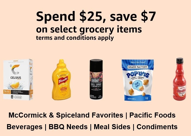 PROMOTION! Save $7 when you spend $25 on Grocery Essentials & Snacks
You do not have to spend $25 on all one thing. You can add $25 of mix and match items to your regular cart ($25 based on the top price before additional discounts), and when you get to checkout, hit subscribe on any items that have that option. The $ will also come off your total.
Don't add from the promo page! Go to the product page first to see if there's a coupon!
See all qualifying products HERE