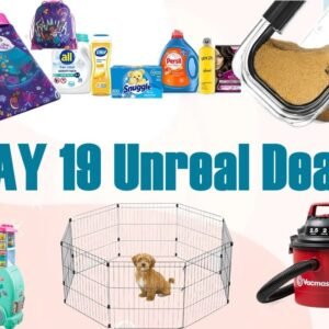 Save $10 when you spend $40 on Household & Beauty Products, SALE! Rubbermaid Brilliance Plastic Food Storage Set, SALE! Vacmaster 2.5-Gal Wall Mountable Wet/Dry Vacuum, SALE! Amazon Basics Foldable Metal Pet Playpen, SALE! Play-Doh Kitchen Creations Sweet Snacks Food Truck, SALE! Idea Nuova Disney Encanto Kids Slumber Set