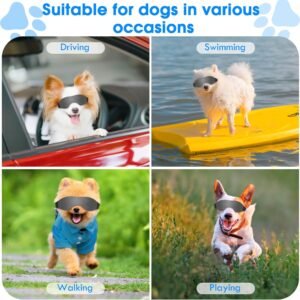 Medium Dog Goggles UV Protection Dog Sunglasses with Adjustable Strap for Small and Medium Dogs